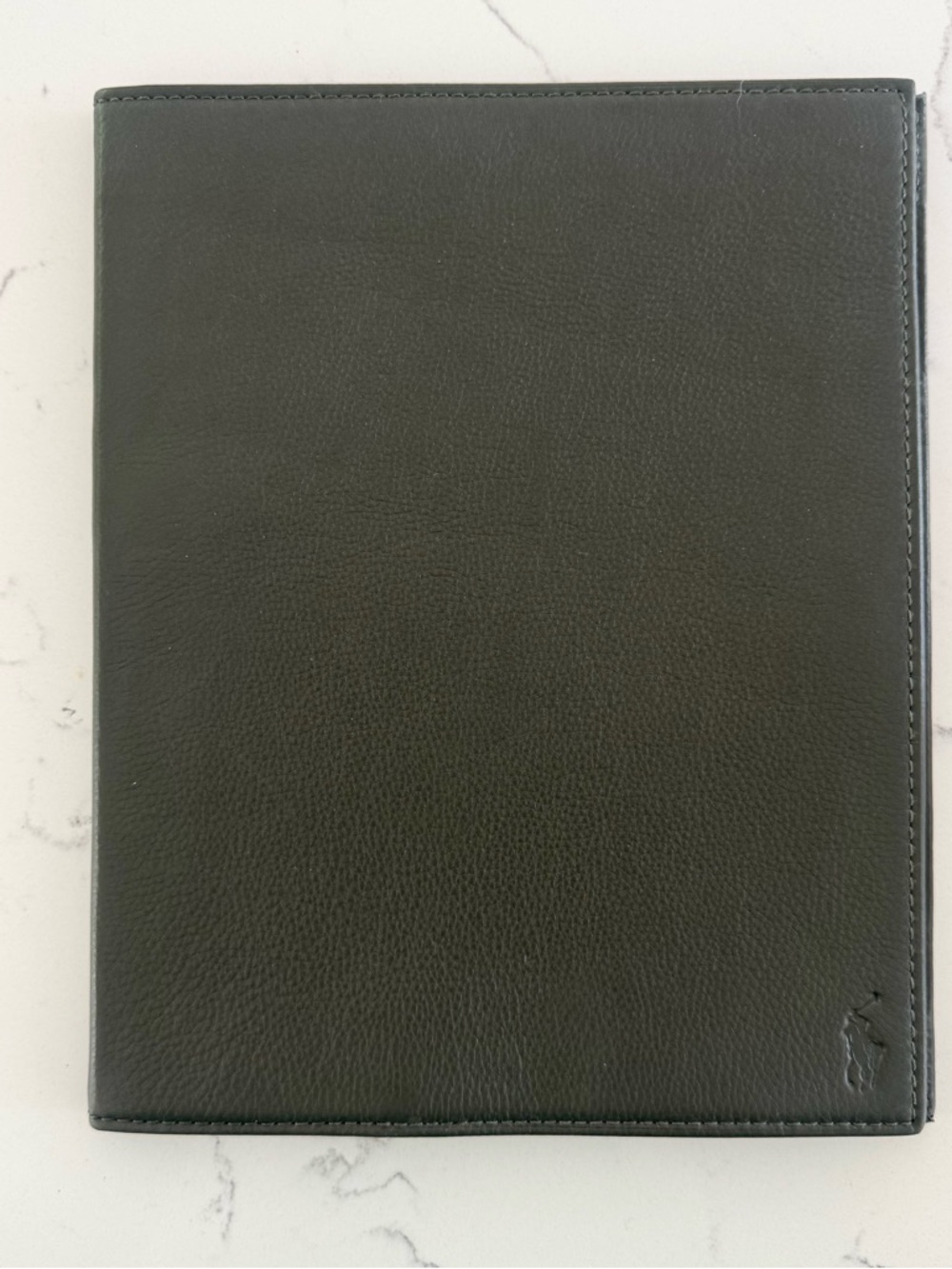 Polo Ralph Lauren Hunter Green Leather iPad Media Case Folio Cover Boxed $98
